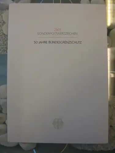 Ministerkarte, Klappkarte klein, Typ VII,
 Bundesgrenzschutz 2001  mit Unterschrift Ministers