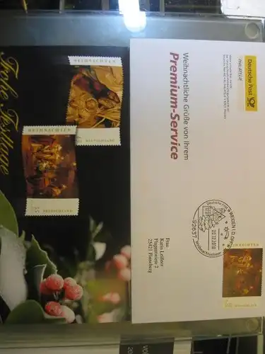 Weihnachtsmarken 2010 auf Weihnachtskarte der DEUTSCHE POST Philatelie mit SST Bonner Weihnachtsmarkt