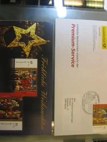 Weihnachtsmarken 2011 auf Weihnachtskarte der DEUTSCHE POST Philatelie mit SST Bonner Weihnachtsmarkt