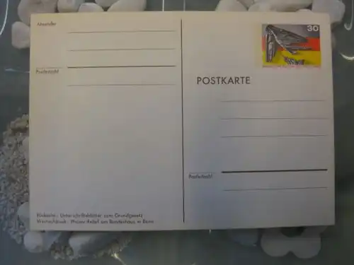 Sonderpostkarte PSo4, 25 Jahre BRD
