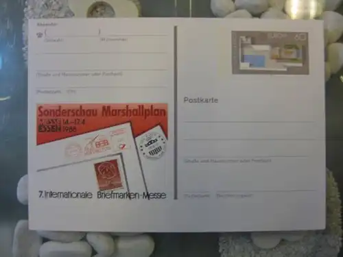 Sonderpostkarte PSo16, 7. Intern. Briefmarken-Messe Essen 1988