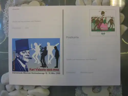 Sonderpostkarte PSo65, 12. Intern. Münchener Briefmarkentage 2000