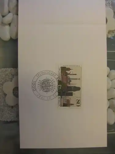 Silberkarte ähnlich wie Ministerkarte, Klappkarte klein, Typ Si, 1987, 750 Jahre Berlin