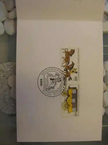 Silberkarte ähnlich wie Ministerkarte, Klappkarte klein, Typ Si, 1985, MOPHILA Hamburg