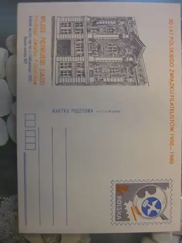 Ganzsache, Postkarte Polen "Philatelistenverband"