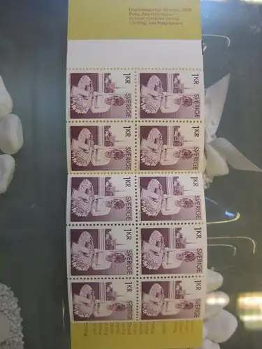 Schweden, Markenheft Kunsthandwerk 1976; postfrisch