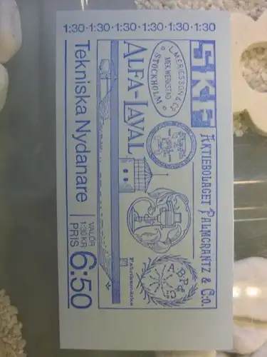 Schweden, Markenheft Pioniere der Technik, MH 57, 1976; postfrisch