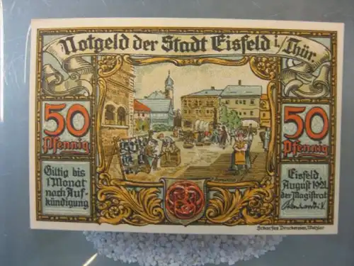 Notgeld 50 Pfg. der Stadt Eisfeld