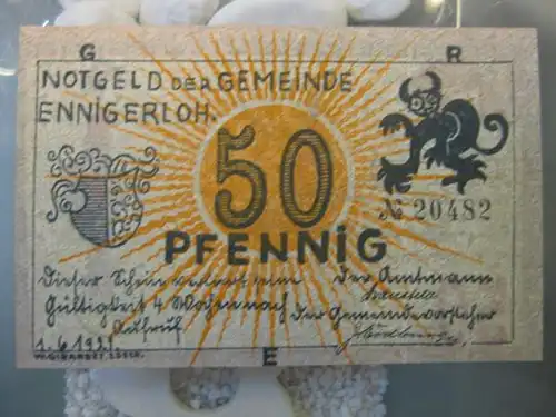 Notgeld 50 Pfennig der Stadt Enningerloh