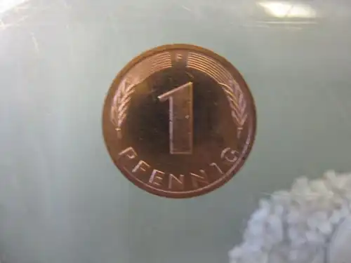 1 Pfennig, 1986, Münze Stuttgart, "F"