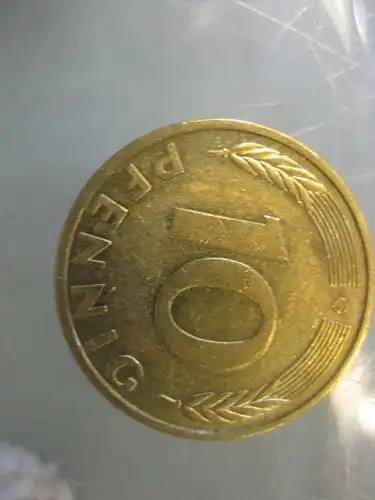 10 Pfennig, 1996, Münze Karlsruhe, "G"