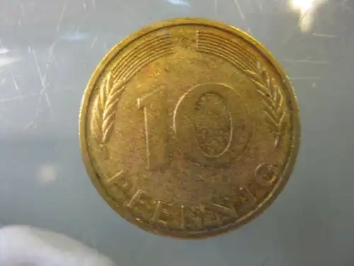 10 Pfennig, 1993, Münze Karlsruhe, "G"