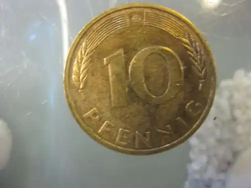 10 Pfennig, 1993, Münze Karlsruhe, "G"