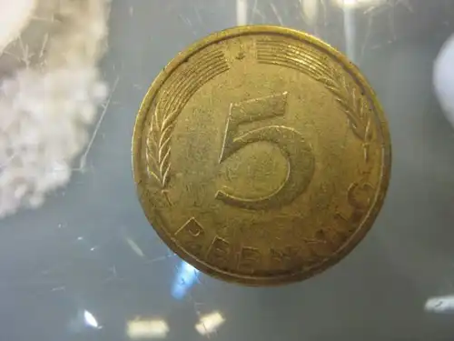 5 Pfennig, 1972, Münze Hamburg, "J"
