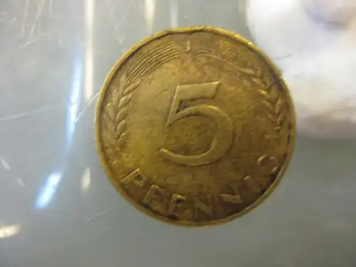 5 Pfennig, 1969, Münze Hamburg, "J"