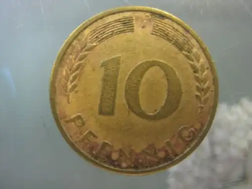 10 Pfennig, 1966, Münze Hamburg, "J"