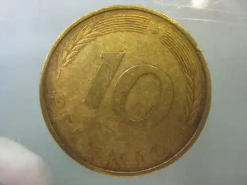 10 Pfennig, 1980, Münze Hamburg, "J"