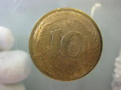 10 Pfennig, 1988, Münze Hamburg, "J"