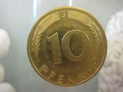 10 Pfennig, 1995, Münze Hamburg, "J"