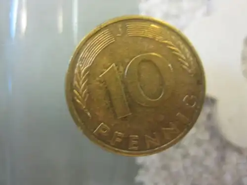 10 Pfennig, 1993, Münze Hamburg, "J"