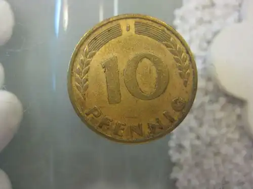 10 Pfennig, 1950, Münze Hamburg, "J"
