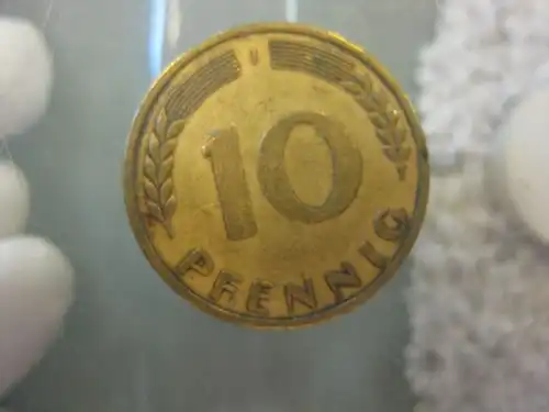 10 Pfennig, 1950, Münze Hamburg, "J"