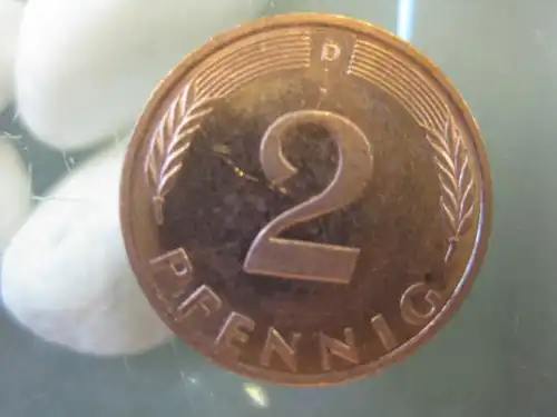 2 Pfennig, 1995, Münze München, "D"