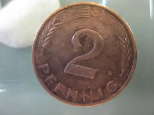 2 Pfennig, 1980, Münze München, "D"
