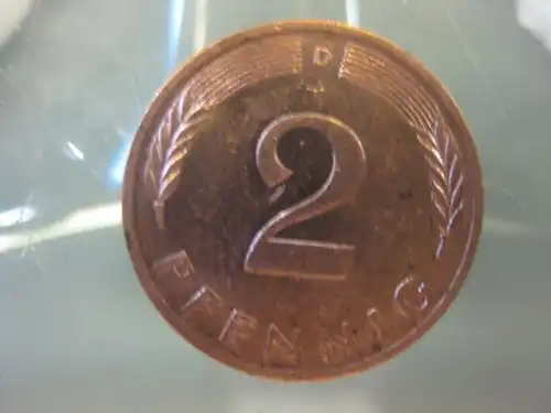 2 Pfennig, 1983, Münze München, "D"