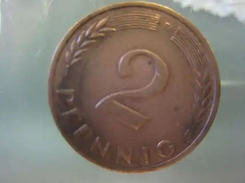 2 Pfennig, 1966, Münze München, "D"