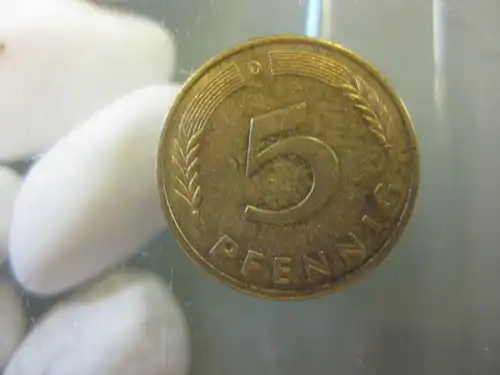 5 Pfennig, 1987, Münze München, "D"