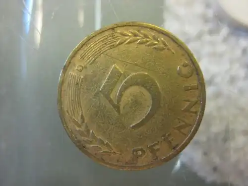 5 Pfennig, 1950, Münze München, "D"