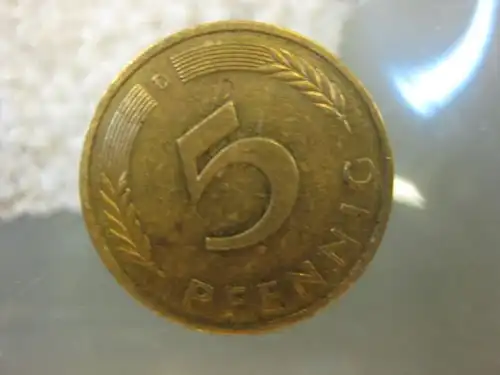 5 Pfennig, 1991, Münze München, "D"