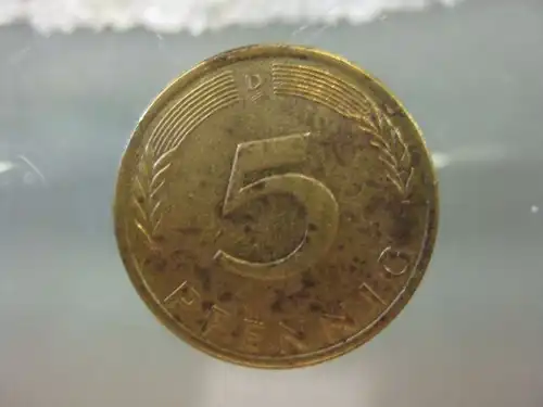 5 Pfennig, 1972, Münze München, "D"