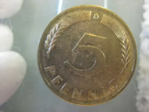 5 Pfennig, 1992, Münze München, "D"