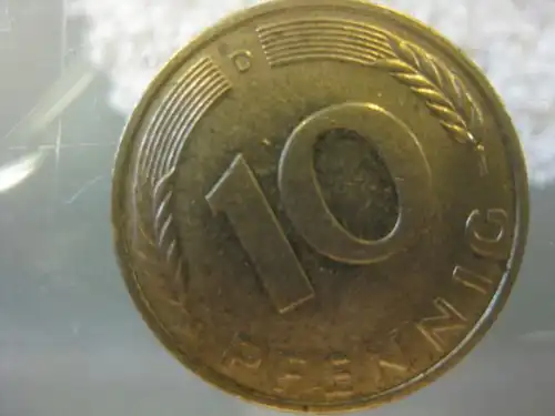 10 Pfennig, 1988, Münze München, "D"