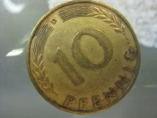 10 Pfennig, 1950, Münze München, "D"