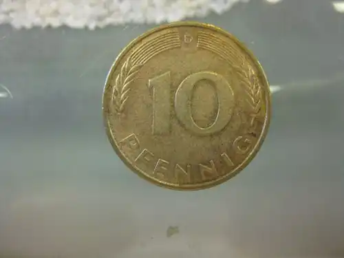 10 Pfennig, 1980, Münze München, "D"