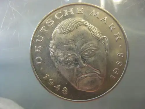 2 DM Gedenkmünze Ludwig Erhard 1994 F