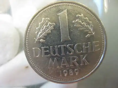 1 DM Kursmünze 1989 D, Münze München