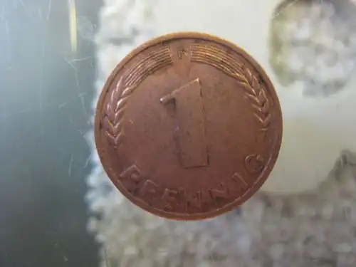 1 Pfennig, 1990 F, Münze Stuttgart