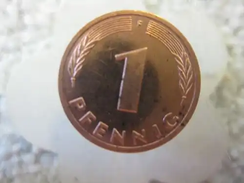 1 Pfennig, 1986 F, Münze Stuttgart
