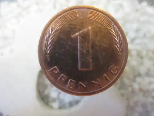1 Pfennig, 1981 F, Münze Stuttgart