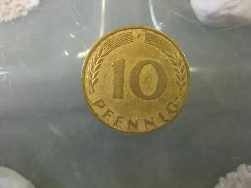 10 Pfennig, 1971, Münze Stuttgart, "F"