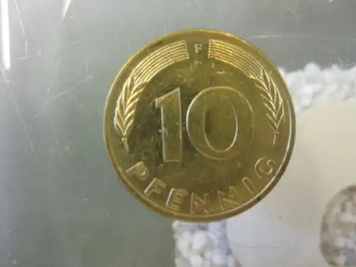 10 Pfennig, 1992 Münze Stuttgart, "F"