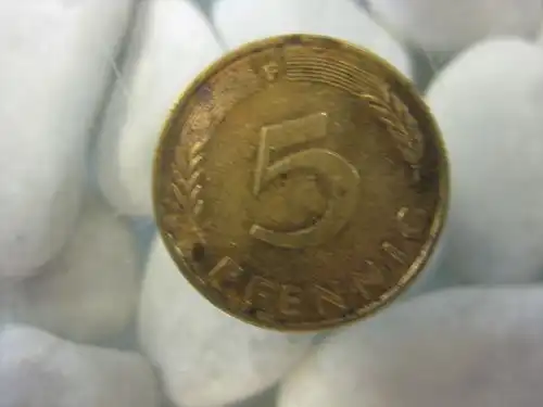 5 Pfennig, 1977 Münze Stuttgart, "F"
