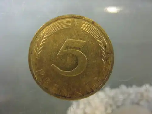 5 Pfennig, 1972 Münze Stuttgart, "F"