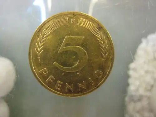 5 Pfennig, 1980 Münze Stuttgart, "F"