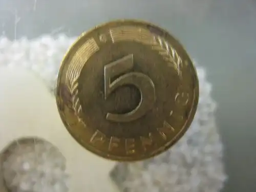 5 Pfennig, 1989 Münze Stuttgart, "F"