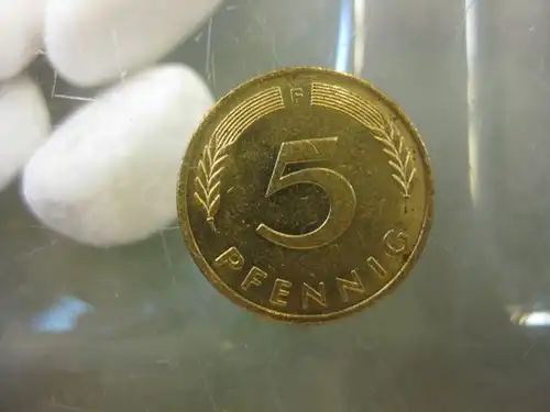 5 Pfennig, 1991 Münze Stuttgart, "F"